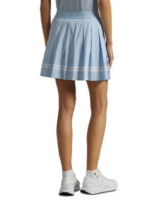 Slim Fit Ribbed Polo Shirt & Pleated Cricket Skort