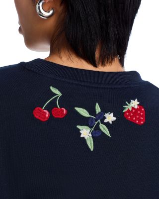 【Paragraph】22FW★ Fruit Fruit Logo Sweatshirt No.028 AQUA Fruit Embroidered Sweatshirt - Exclusive | Bloomingdale's