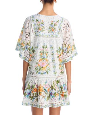 Sweet Bloom Bouquet Swim Cover-Up Dress