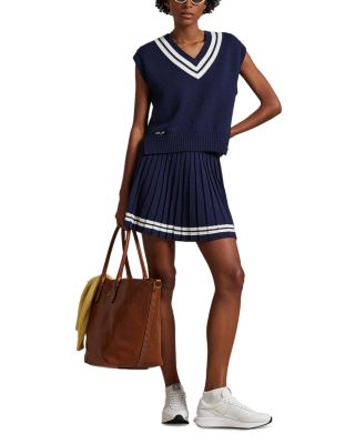 Cotton Blend Cricket Sweater Vest