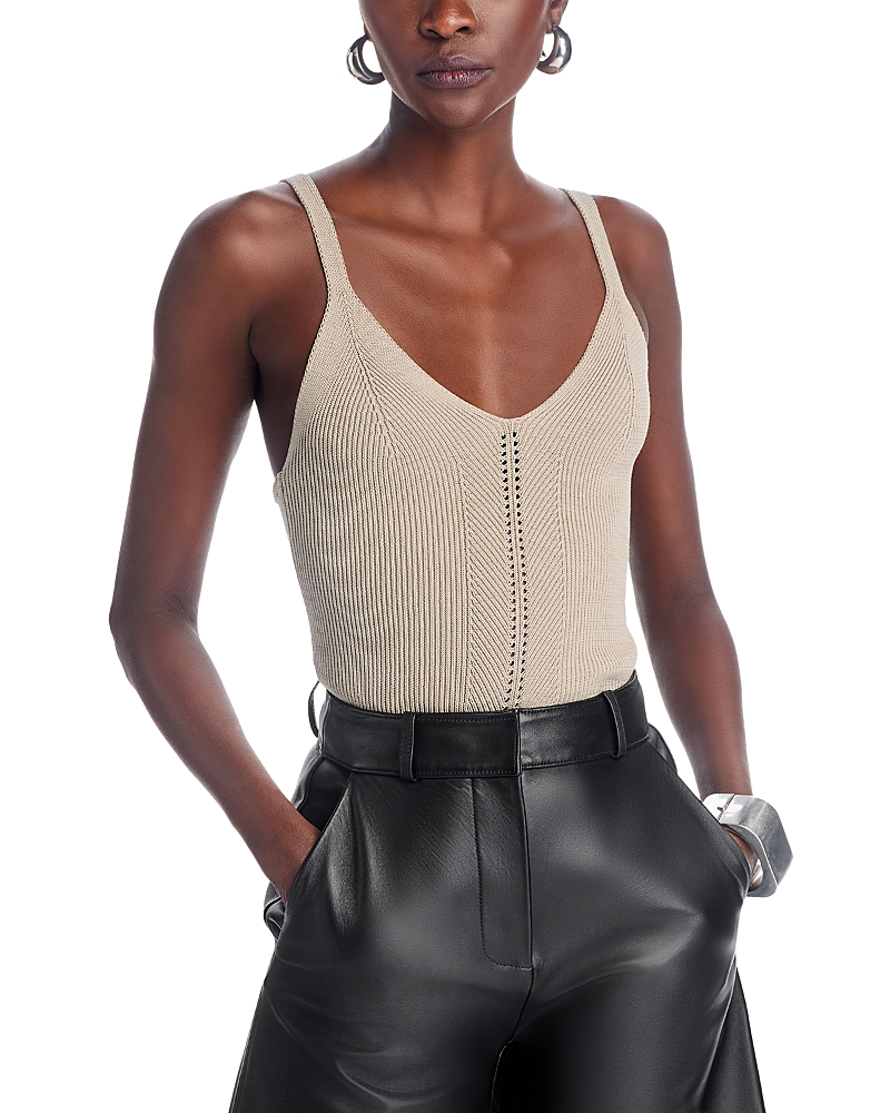 Proenza Schouler White Label Gene Knit Tank Top In Granite