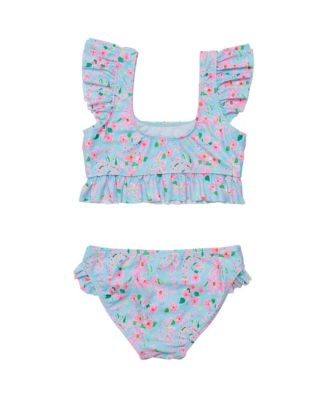  Girls' Daisy Chain Frilled Crop Bikini - Little Kid, Big Kid