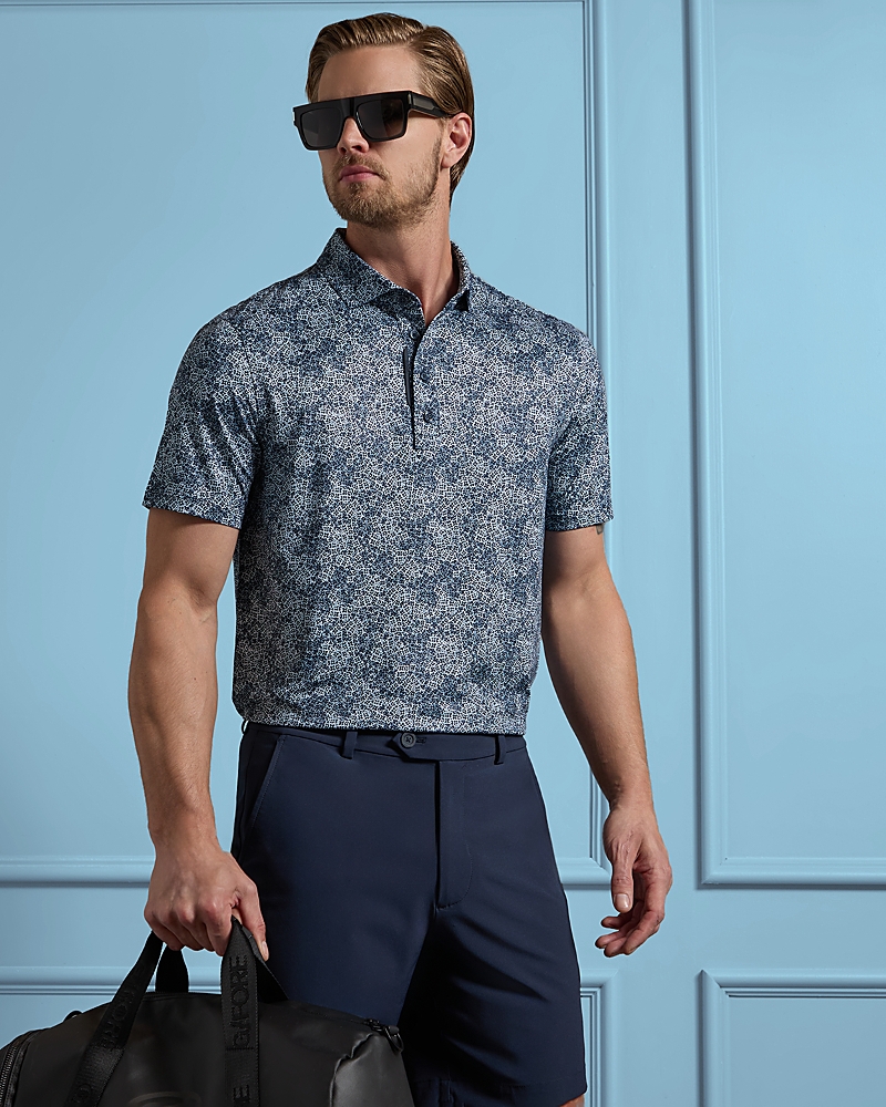 G/Fore Hydrangea Tech Jersey Polo Shirt