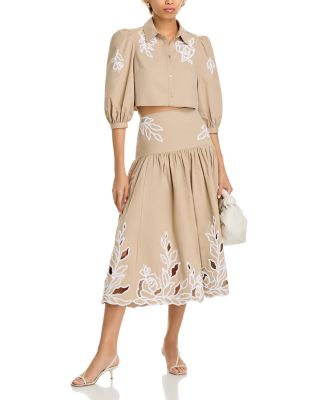 Cinq à Sept - Tilda Trailing Peonies Top & Skirt
