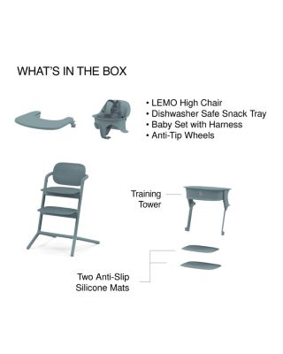 LEMO 3-in-1 High Chair + Training Tower 