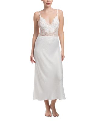 In Bloom by Jonquil - Lace Bodice Satin Gown