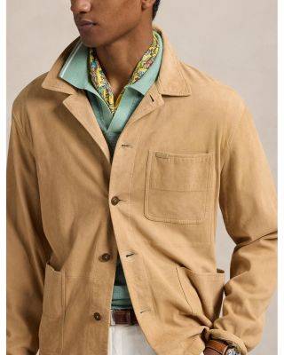 Suede Utility Work Jacket