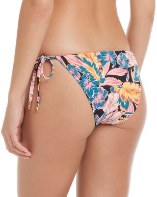 Shirred Side Tie Bikini Bottom