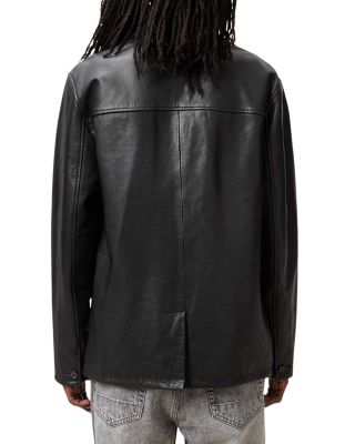 Lucas Regular Fit Leather Coat