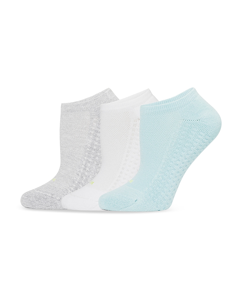 HUE AIR CUSHION NO-SHOW SOCKS, SET OF 3