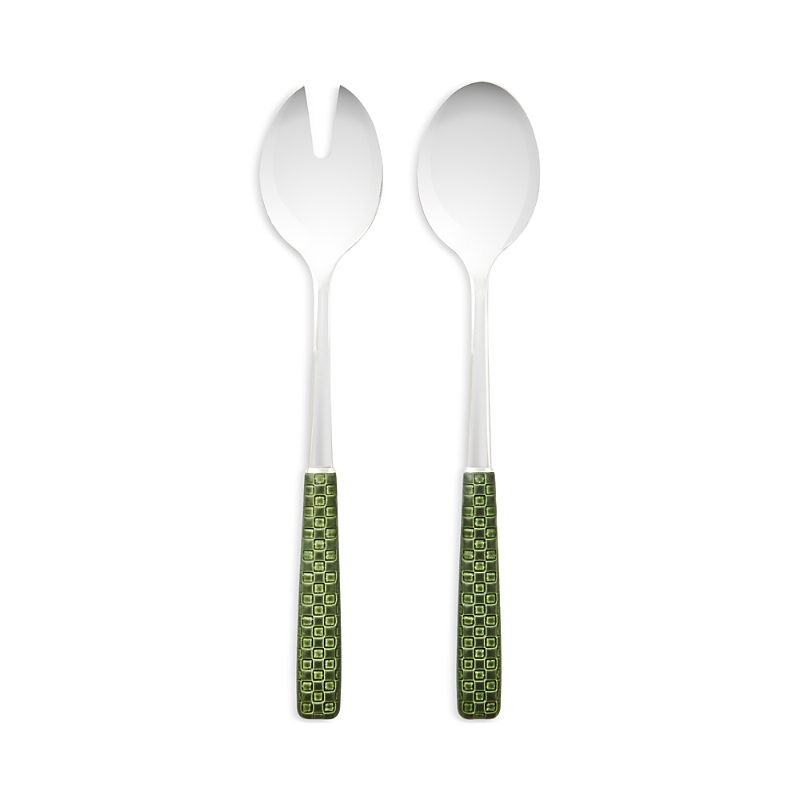 Mackenzie-childs Everyday Green 2-piece Salad Serving Set