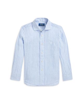 Ralph Lauren - Boys' Striped Linen Shirt - Little Kid, Big Kid