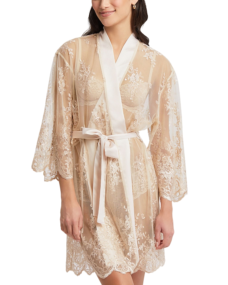 Rya Collection Darling Lace Coverup Robe In White