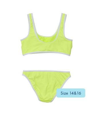 Girls' Citron Zest Crop Bikini - Little Kid, Big Kid
