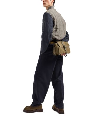 Regular Fit Color Block Quilted Bomber Jacket