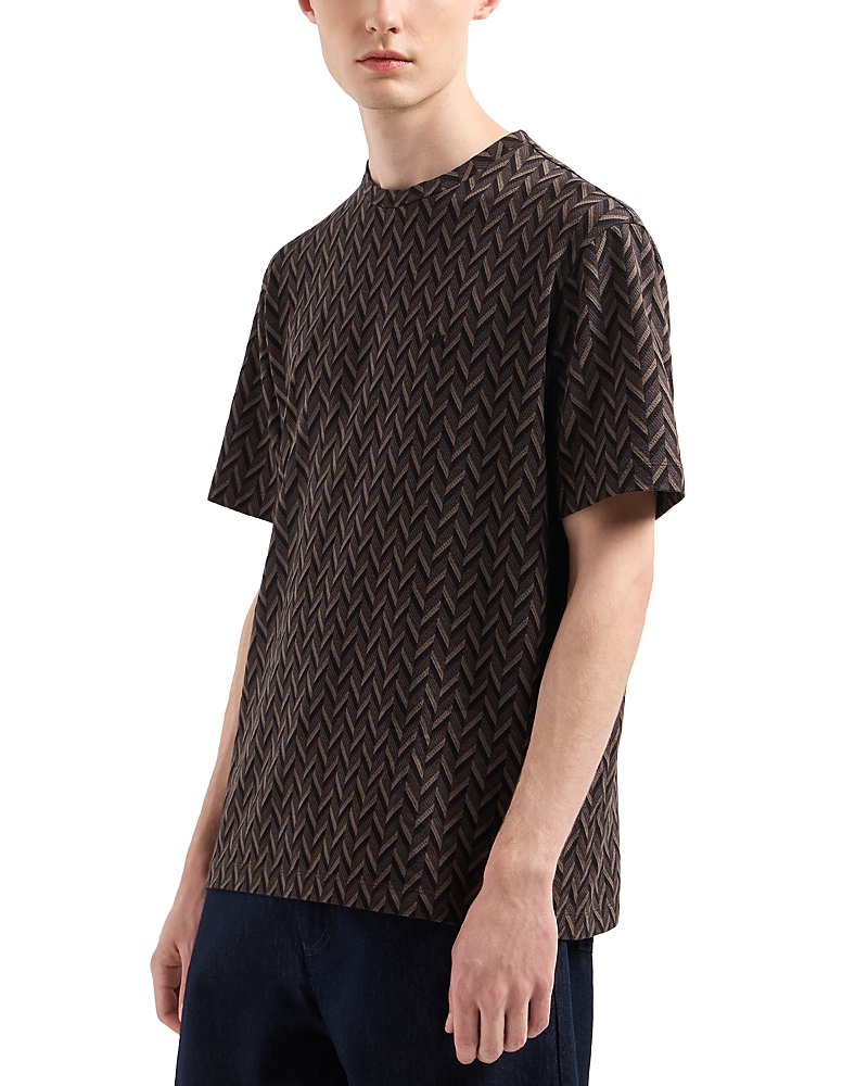 Emporio Armani Chevron Jacquard Tee