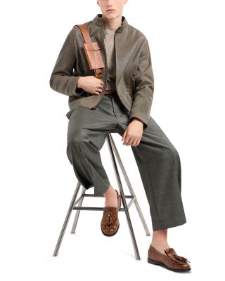 Geometric Knitted Wool Pullover Crewneck Sweater