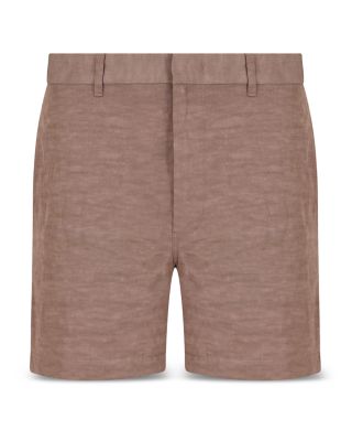 Regular Fit Linen Blend Bermuda Shorts