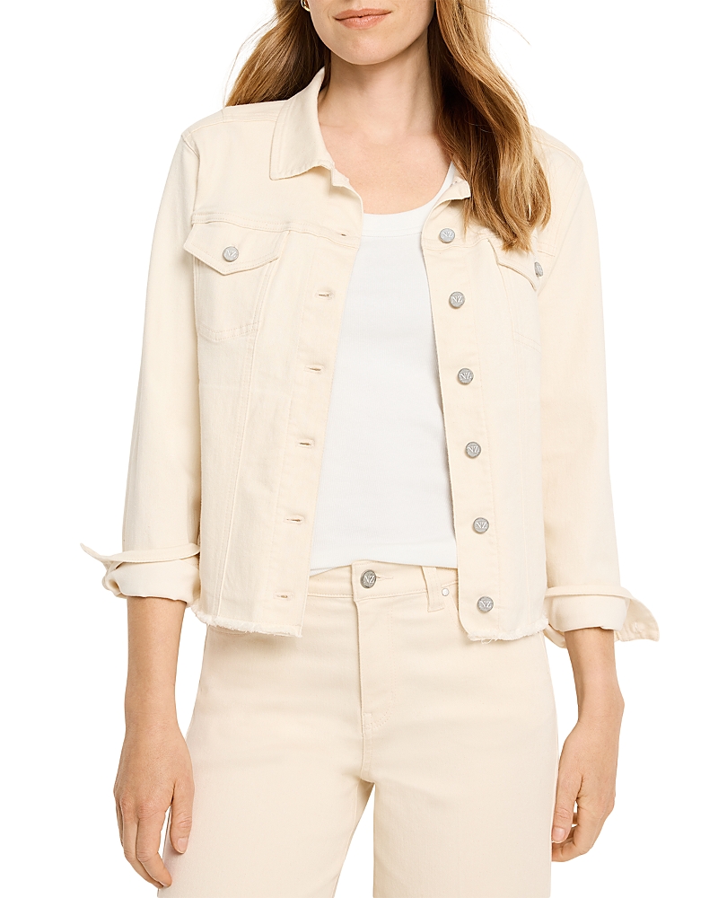Nic + Zoe Nic+zoe Essential Fray Hem Denim Jacket In Canvas
