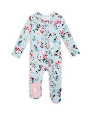 Posh Peanut - Girls' Melinda Floral Ruffled Footie - Baby