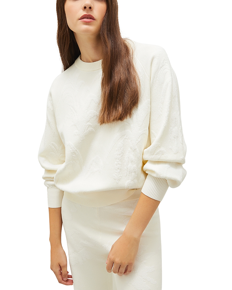 Shop Marella Office Crewneck Sweater In White