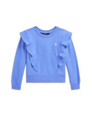 Ralph Lauren - Girls' Ruffled French Terry Sweatshirt - Little Kid