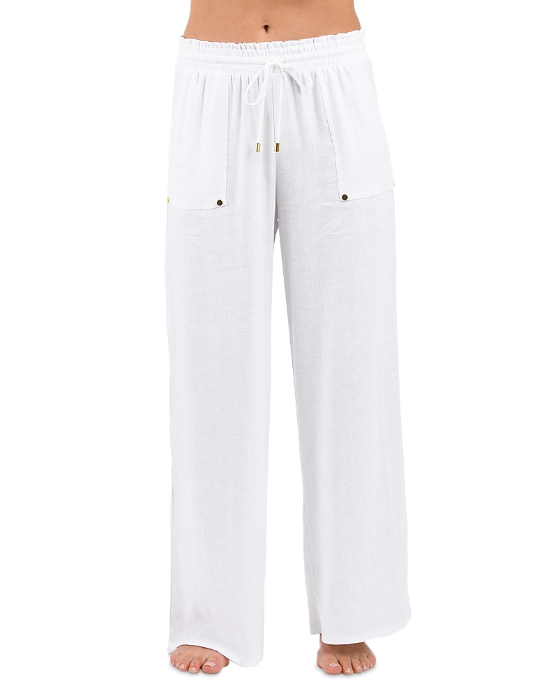 Shop La Blanca Delphine Beach Cover Up Pants In White