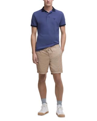 Seersucker Relaxed Fit Drawstring Shorts 