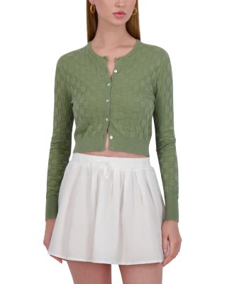 Checker Knit Cardigan 