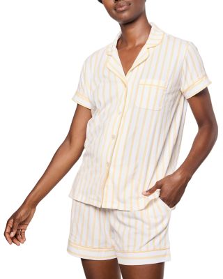 Sunny Stripe Short Sleeve Short Set