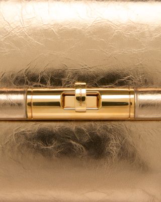 Small Metallic Leather Shoulder Bag