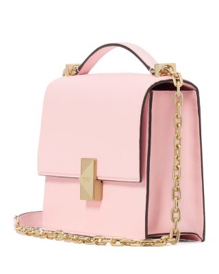 Deco Pebbled Leather Small Chain Shoulder Bag 