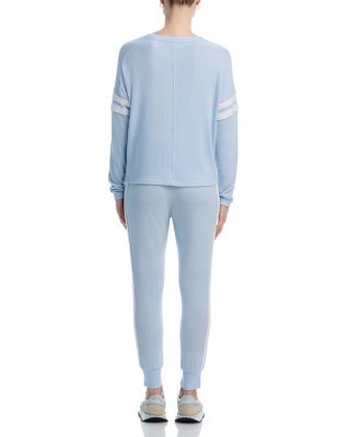 Stripe Sleeve Knit Sweatshirt & Sweatpants - Exclusive	