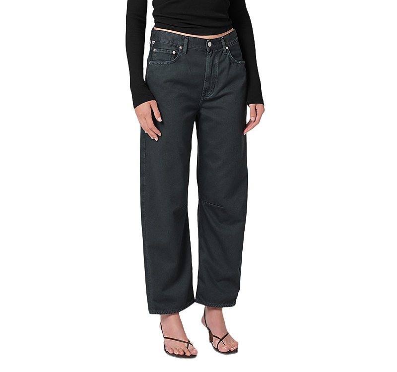 Citizens Of Humanity Miro High Rise Relaxed Jeans In Washed Black