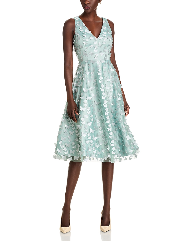 Eliza J 3D Applique Midi Dress