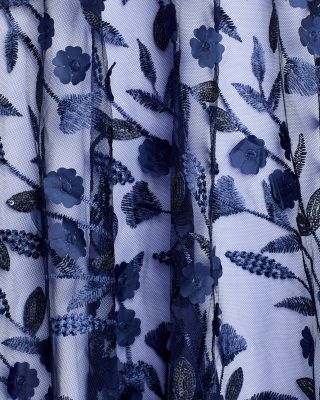 Embroidered 3D Appliqué Gown