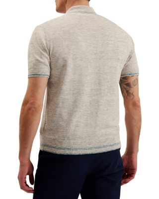 Rojor Textured Zip Front Shirt