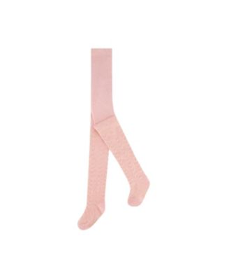 Deux par Deux - Tonal Jacquard Tights Light Pink - Baby