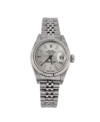 Pre-Owned Rolex Oyster Perpetual Datejust Automatic Watch in Stainless Steel and White Gold 26mm