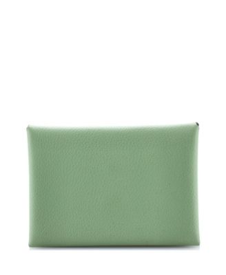 Pre-Owned HERMES Calvi Duo Card Holder Evercolor