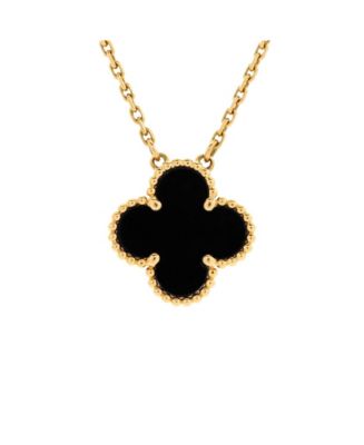 Pre-owned Van Cleef & Arpels Vintage Alhambra Pendant Necklace 18k Gold 