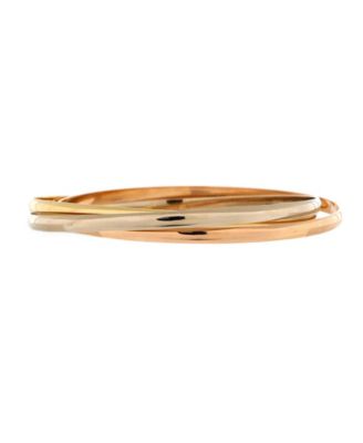 Pre-Owned Cartier Medium Trinity Bangle Bracelet 18K Tricolor Gold