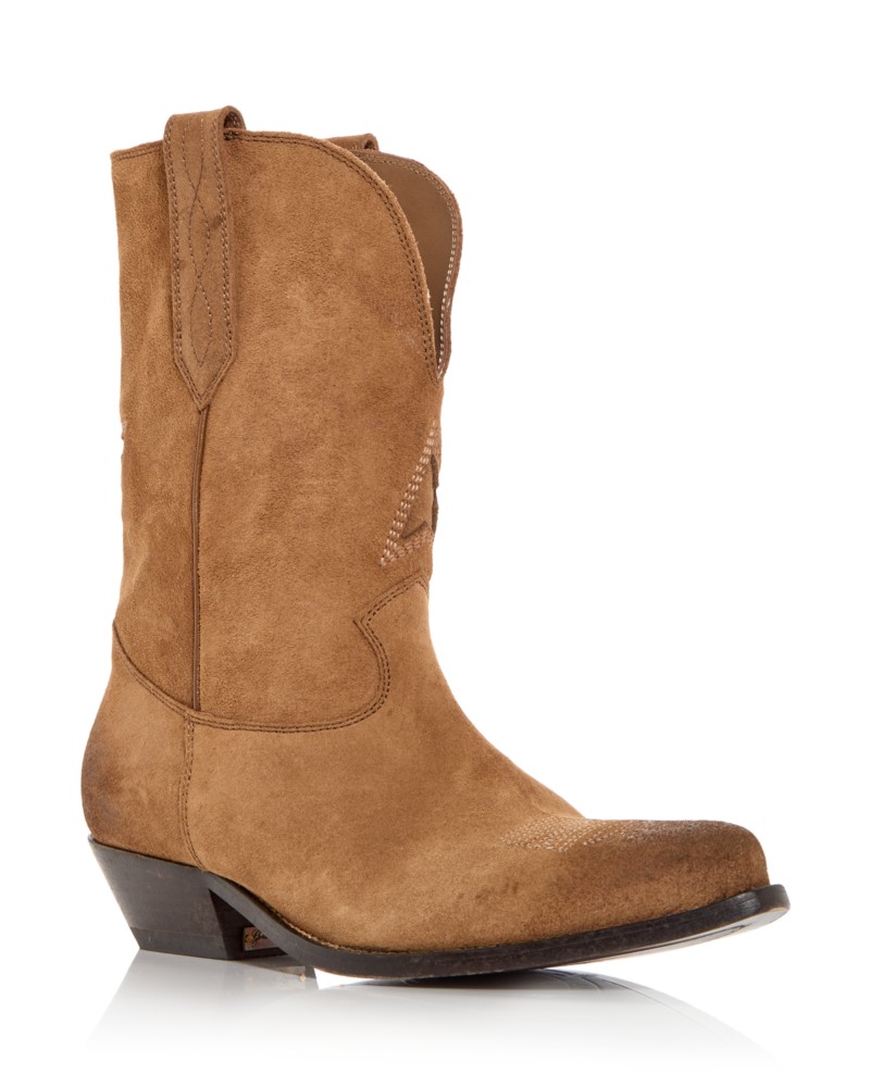 Golden Goose Unisex Wish Star Western Boots in Cognac