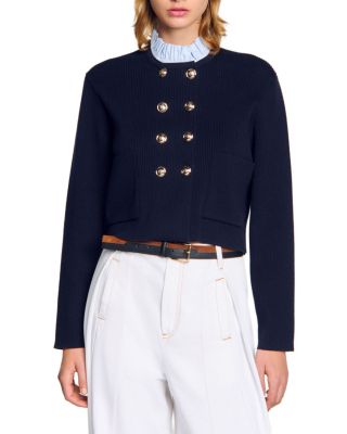 Sandro - Ruffle Collar Cardigan