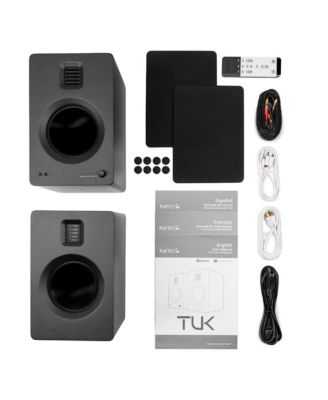 TUK Premium Powered Bookshelf Speakers - Pair