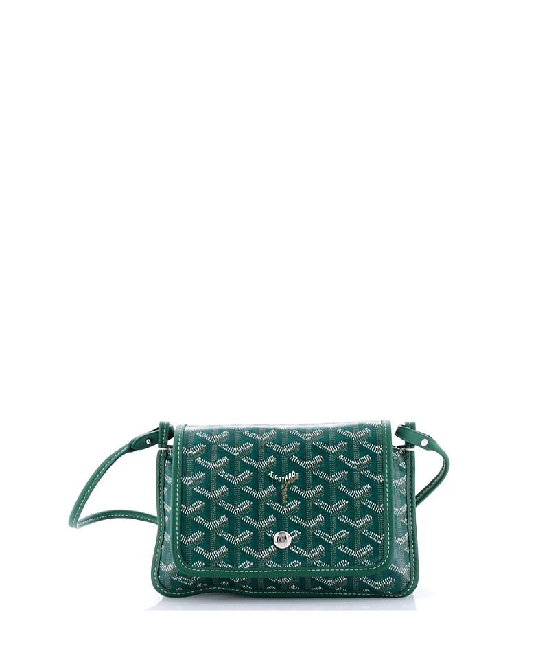 Pre-owned Pre-owned Goyard Goyard Plumet Clutch Wallet Coated Canvas In Green