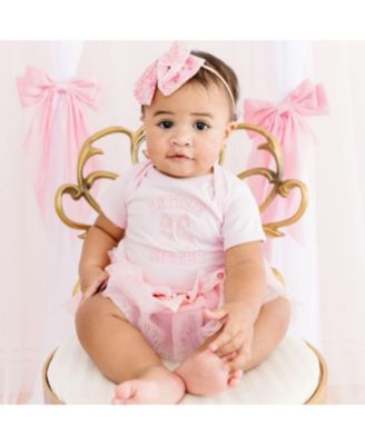 Sister Bow Short Sleeve Bodysuit - Baby