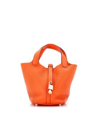 Pre-Owned HERMES Pm Picotin Lock Bag Clemence