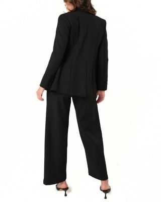 Women&#39;s Wide Leg Maternity Work Pant in Italian Stretch Suiting Fabric (Regular &amp; Petite)
