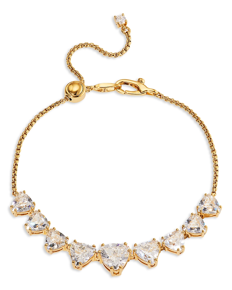 NADRI LUXOR TRILLION CUBIC ZIRCONIA SLIDER BRACELET